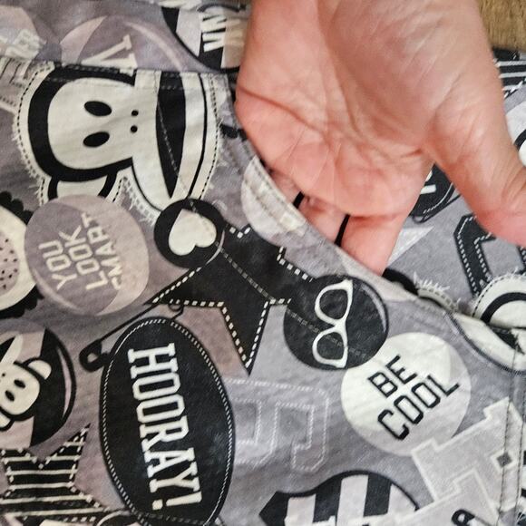 Paul Frank Black Gray Hooded Jacket Graphic Julius Sock Monkey Novelty Large Y2K - Picture 13 of 16